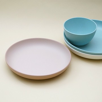 min/fun 盤 21 厘米麵條米飯早餐麵包禮物兒童可愛日本製造