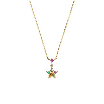 *【va】彩虹星星項鍊