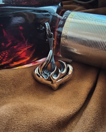 洗鍊系列【奮進之光】925純銀墜飾|船錨 火焰