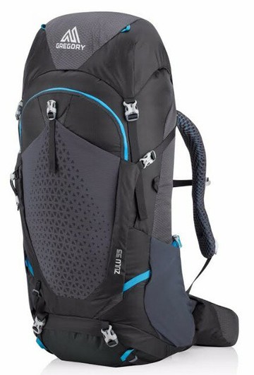 ├登山樂┤ GREGORY 55L ZUZL 登山背包臭氧黑 S/M # GG111593-7416