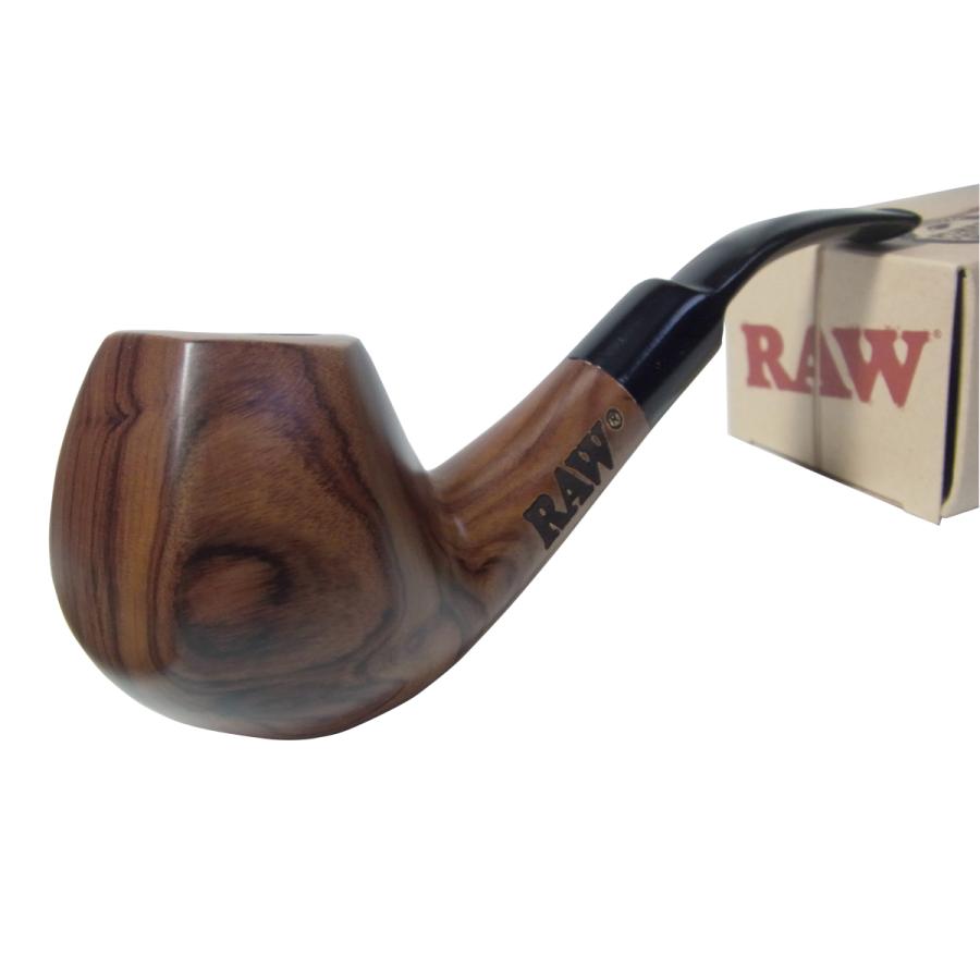 RAW ロウ PIPE 木製パイプ ハンドメイド品 hand carved フィルター装着可能