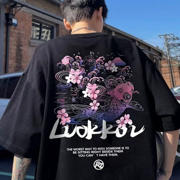 【台灣出貨】重磅純棉短袖T恤  日系夏季新款短T 印花寬松tee 棉短袖大尺碼 情侶 t恤 男 涼感衣