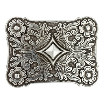 IVAN 唐草雕刻獎牌帶扣 / 古銀 7601-04
