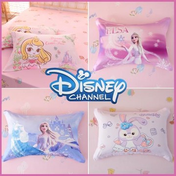 迪士尼全棉公主風單枕套30*50卡通兒童幼兒園純棉愛莎枕頭套40*60