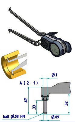 卡規 內卡規 工業用卡規 精密五金器具優勢供應德國kroeplin指針式厚度測量卡規L470