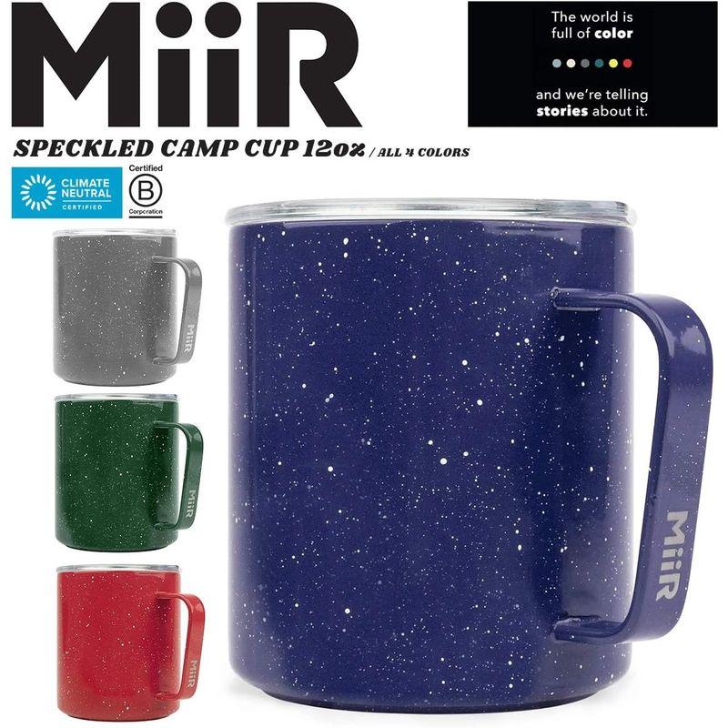 MiiR ミアー Speckled Camp Cup 12oz 保温・保冷 ホーロー風 蓋付きステンレスマグカップSx