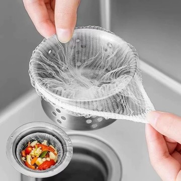 【臺灣出貨 免運】抽取廚房水槽過濾網一次性洗菜水池洗碗池下水道漏網地漏剩菜
