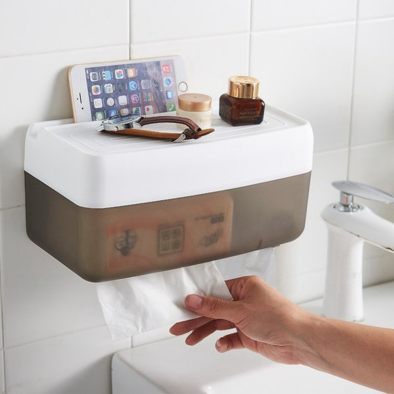 ティッシュボックス ティッシュケース 壁に貼り付け 小物置きにもok 便利 便利アイテム 洗面所 台所 リビング 通販 Lineポイント最大0 5 Get Lineショッピング