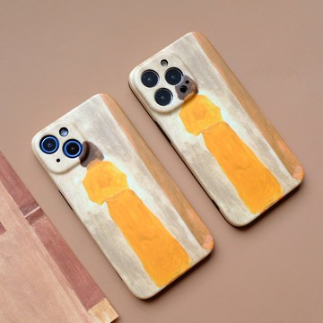 原創 插畫 背影女孩iPhone全包手機殼