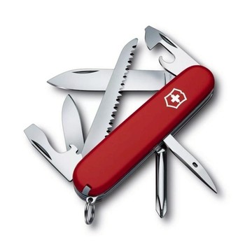 【Victorinox 瑞士維氏】瑞士刀 HIKER 13用刀-紅(1.4613)【墊腳石】
