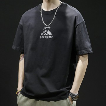 短袖t恤 男士半袖 夏季寬松大碼男裝體恤 男純棉胖子加肥加大男款夏【不二雜貨】