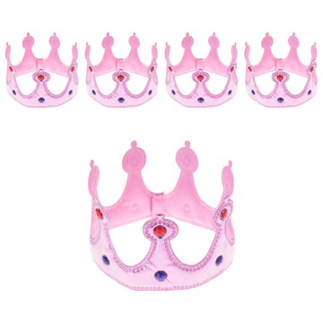 PARTY 09 派對用海綿皇冠  粉紅色  5個