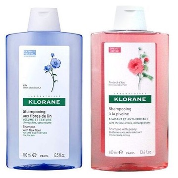 KLORANE 蔻蘿蘭 澎鬆洗髮精 400ml x 1 + 舒敏洗髮精 400ml x 1