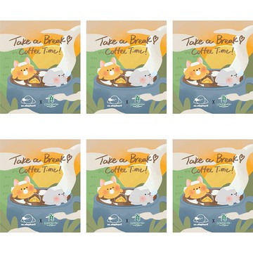 so.elephant-香港插畫家系列-哥倫比亞頂級17/18目咖啡(6個)