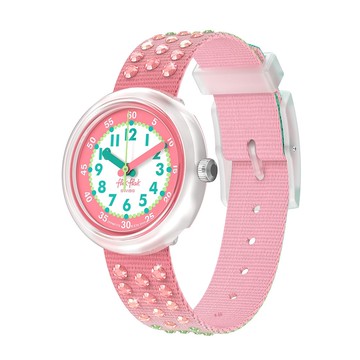 【swatch】FlikFlak 兒童手錶 SPARKLY MELON 兒童禮物/安全防水/瑞士製造 FPNP179 (31.85mm)