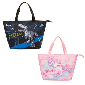 僅限滿額贈下單【impact 怡寶】 粉彩獨角獸兒童午餐袋 兒童餐袋 粉色／黑色 IM00N11BK/PK