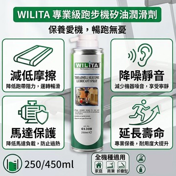 【WILITA 威力特】跑步機潤滑保護劑250ML/450ML跑步機潤滑油  臺灣製造 全球銷售