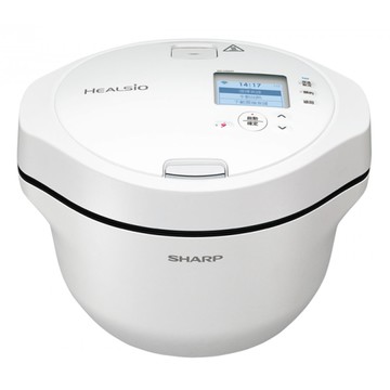 【SHARP夏普】HEALSIO 2.4L 智慧攪拌零水鍋(洋蔥白) KN-V24AT-W