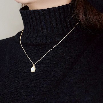 愛情 財運 x 貝殼 手作 客製尺寸 18K金 【漫步塞納河畔】項鍊