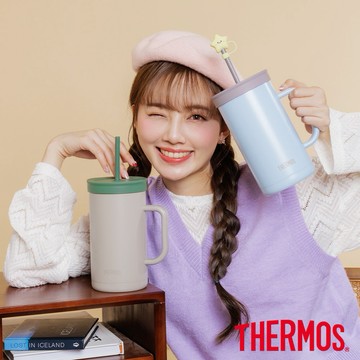 收禮人自選色🎀可進洗碗機清洗【THERMOS膳魔師】不銹鋼真空吸管杯1000ml(TKHA-1000系列)