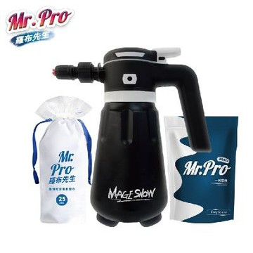 【居家萬用清潔組】Mr.Pro 羅布先生-飛雪奇蹟電動泡沫噴壺(超值組)-美鳳有約推薦