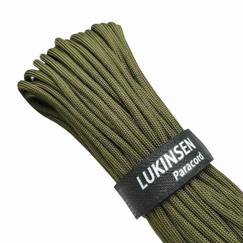 Lukinsen パラコード 9芯 4mm 30m 50m マジックテープ付