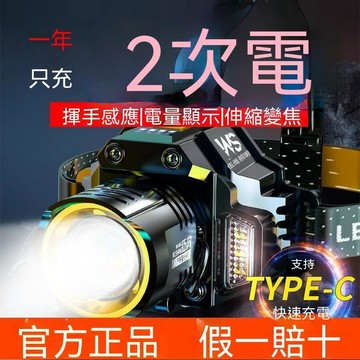 充電強光頭燈遠射防水超亮頭戴式礦燈超長續航手電筒戶外釣魚專用🔥臺灣/99免運