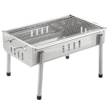 萬家香 4530 不鏽鋼炭烤爐 適合4-5人 重複使用 組裝免工具 收納方便 四面透氣孔 火力強大  43 x 28.5 x 24.5cm  1個