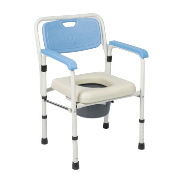 便盆椅 便器椅 鐵製軟坐墊可收合 均佳 JCS-102