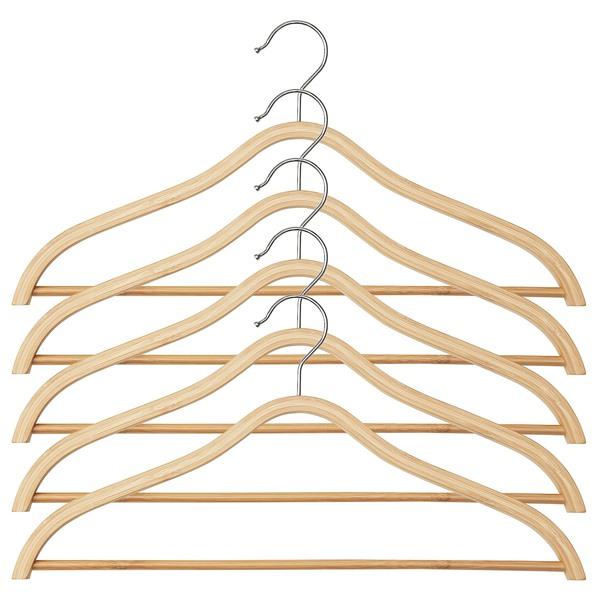 が大特価！ TJENARE IKEA(イケア) ティエナレ41本まとめ売り　洋服ハンガー　竹 衣類ハンガー