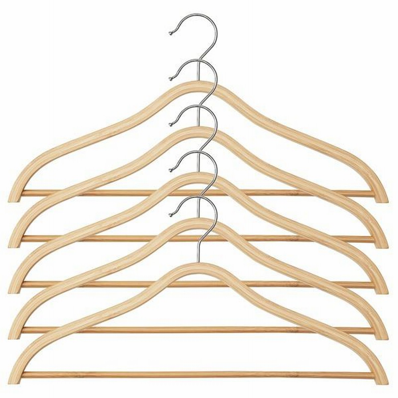 IKEA(イケア) TJENARE ティエナレ41本まとめ売り　洋服ハンガー　竹 IKEA(イケア) TJENARE ティエナレ41本まとめ売り 洋服ハンガー