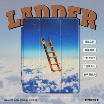 TravisScott嘻哈歌手說唱潮復古適用于蘋果2024款iPadPro12.9/11三折保護殼air6/air5/mini7亞克力Y折平板殼