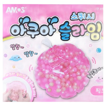 AMOS 阿摩司 史萊姆創意捏捏球 粉色 激發感官發展 舒緩情緒  1盒
