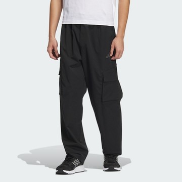 ADIDAS 愛迪達 阿迪達斯 男 工裝長褲 工作褲 休閒長褲-黑色 M TRAN PANT1-JM9159