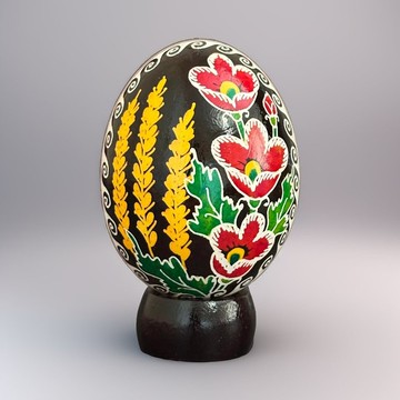 烏克蘭復活節彩蛋 純手工彩繪雞蛋殼 胡特爾式彩蛋