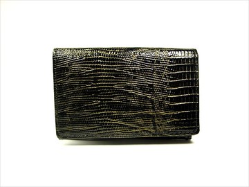 琺瑯鱷魚紋壓花名片夾