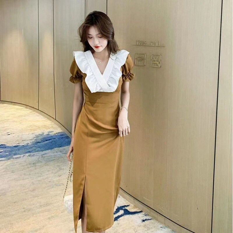 ワンピースキャミワンピース Tシャツワンピースロング リネンワンピース セミロング Vネック 通販 Lineポイント最大1 0 Get Lineショッピング