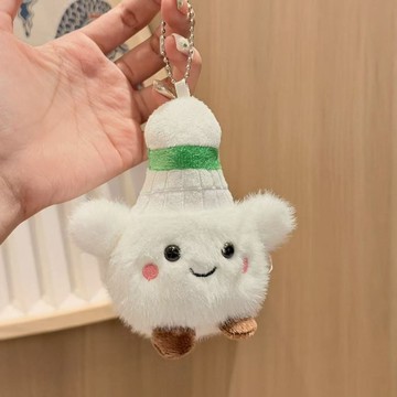 ✨臺灣出貨✨創意可愛羽毛球毛絨掛件包掛鑰匙扣裝飾玩偶禮物書包包掛飾包掛件odac