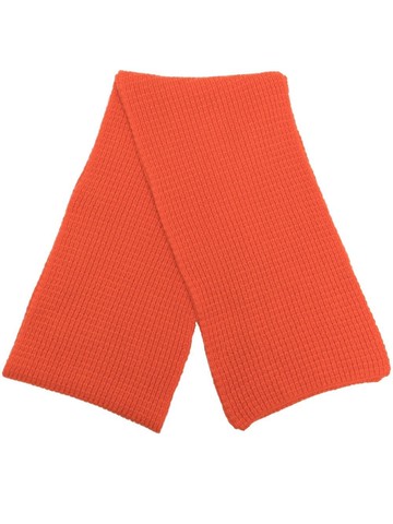 Pringle of Scotland - cashmere waffle-knit scarf - unisex - Wool - One Size - Orange