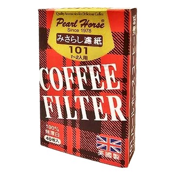 Pearl Horse 寶馬 101無漂白濾紙 1~2人  40入  1盒