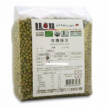 DR.OKO德逸 有機綠豆 500g/包 效期2025.11.25