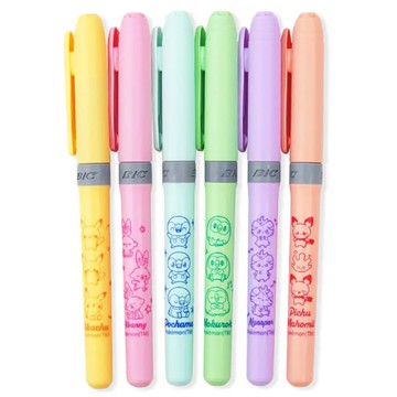 日本 Pokemon 寶可夢中心限定 螢光筆組 6入1組 皮卡丘【南風百貨】