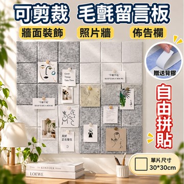 【多件優惠】毛氈留言板 毛氈布告欄 毛氈版 照片展示牆 牆面留言板 壁貼留言板