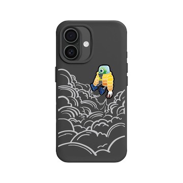 iPhone 16 SolidX 黑 - Graffiti / 街頭塗鴉 - 噴射起飛