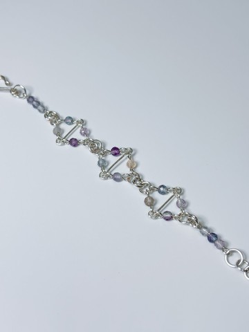 菱系_菱河 漸變螢石款 手鍊