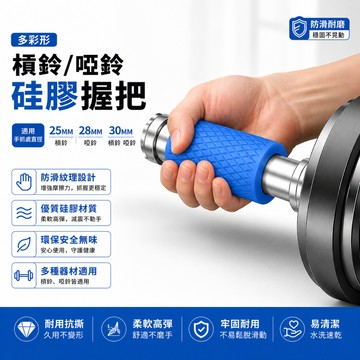 🏆臺灣現貨🏆硅膠 啞鈴握把 握把套 矽膠握把 啞鈴握把 健身手把 槓鈴粗握把 加粗 壺鈴 健身房器械 機械桿 前手臂訓練