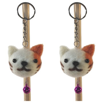 台灣敏愛 羊毛氈鑰匙圈套件包 手作DIY  小貓咪  1組