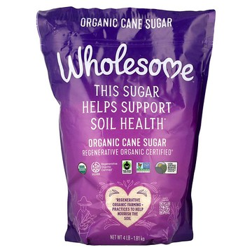 Wholesome Sweeteners, 有機蔗糖，1.81 千克（4 磅）