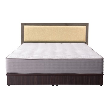 【KIKY】凱特耐磨貓抓皮靠墊二件床組雙人5尺(床頭片+六分床底)