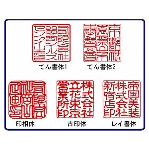 法人用　会社角印　チタン27ミリ角 印鑑　はんこ